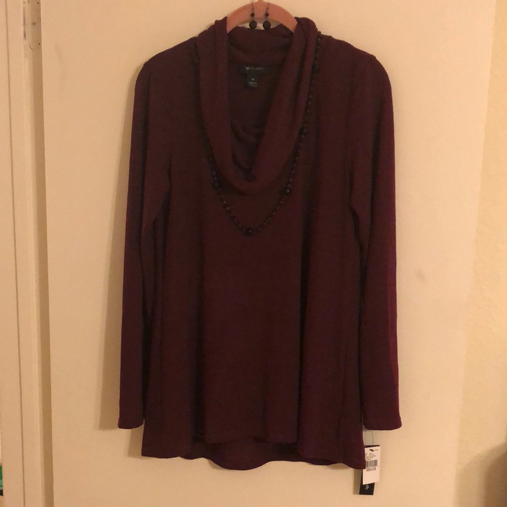 Woman’s Turtle Neck with Jewelry